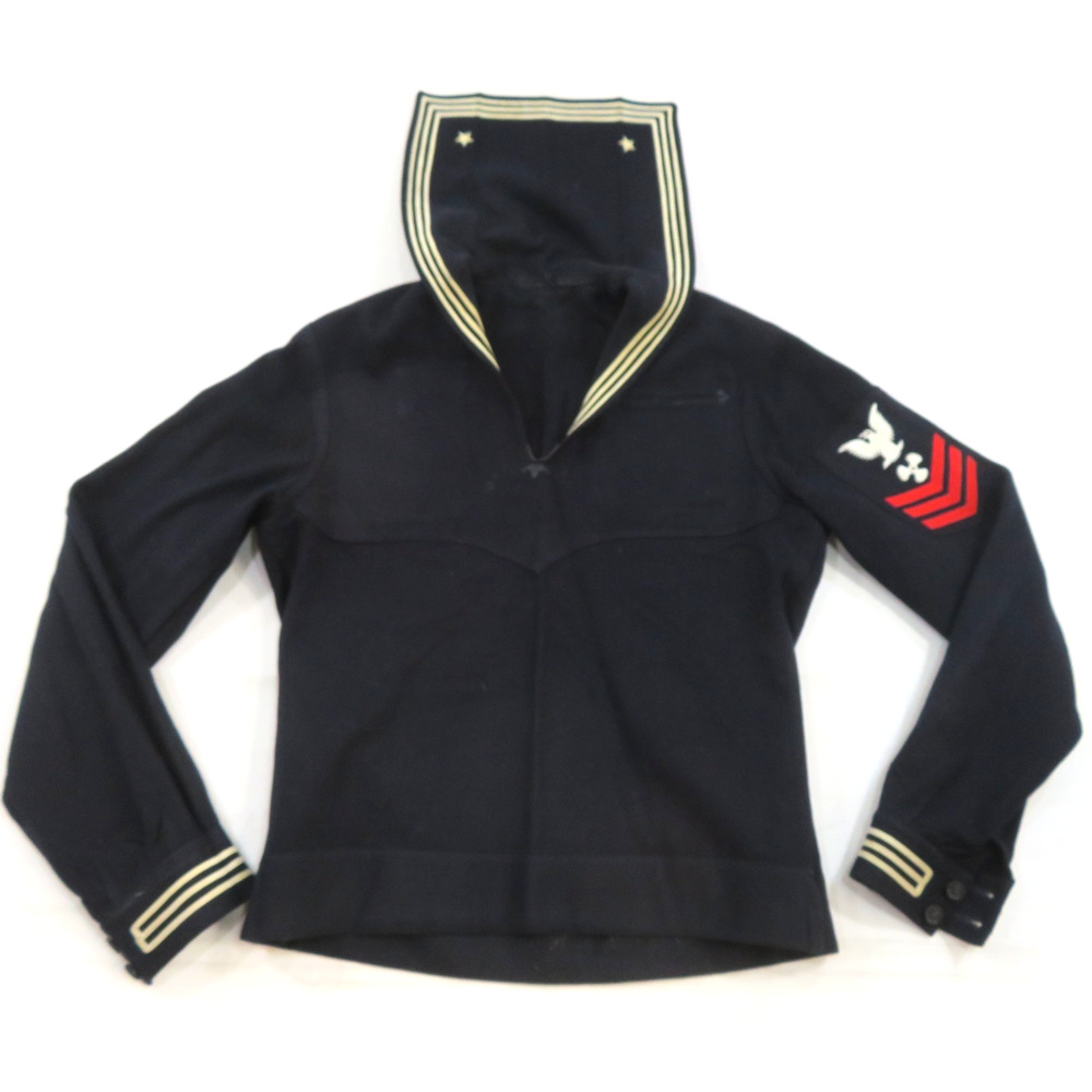 WW2 USN Jumper Shirt Cracker Jack Navy Wool Jumper Sz 36? 1940s